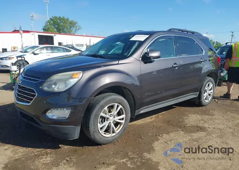 2016 Chevrolet Equinox Lt из США, поврежденный, VIN 2GNALCEK6G6293208